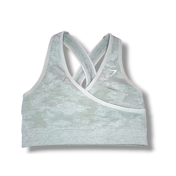 Gymshark OG Adapt Camo XS Sage Sports Bra - Picture 1 of 3